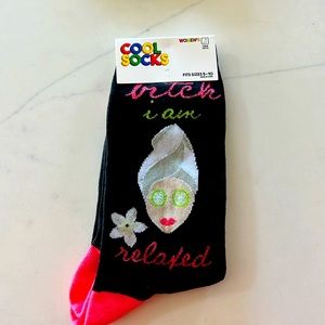 Cool Socks “b!tch I am relaxed” size 5-10